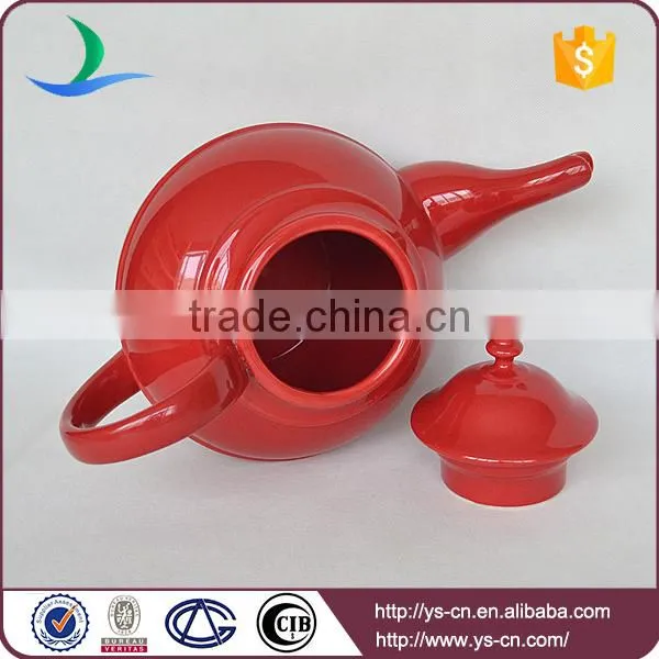 Simple Style Extra Red Ceramic Tea Pot For Home photo-2
