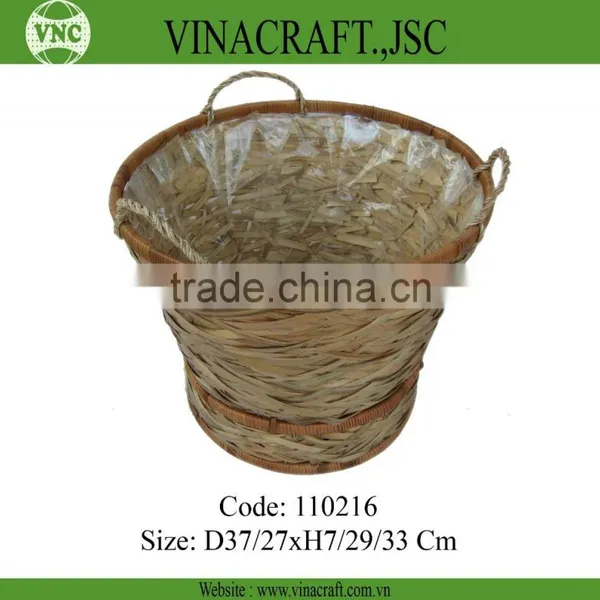 Hot Sales Wicker Trash Can in Corlor for Kitchen photo-5