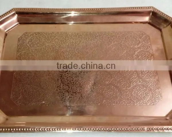 BPA FREE 100% PURE COPPER SERVICE TRAY photo-2