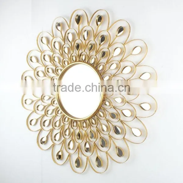 Interior Metal Frame Decorative Silver Mirrors photo-5