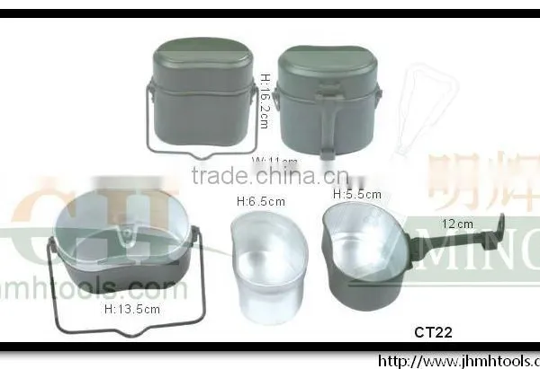 Plastic and Aluminum Canteen Messtin photo-2