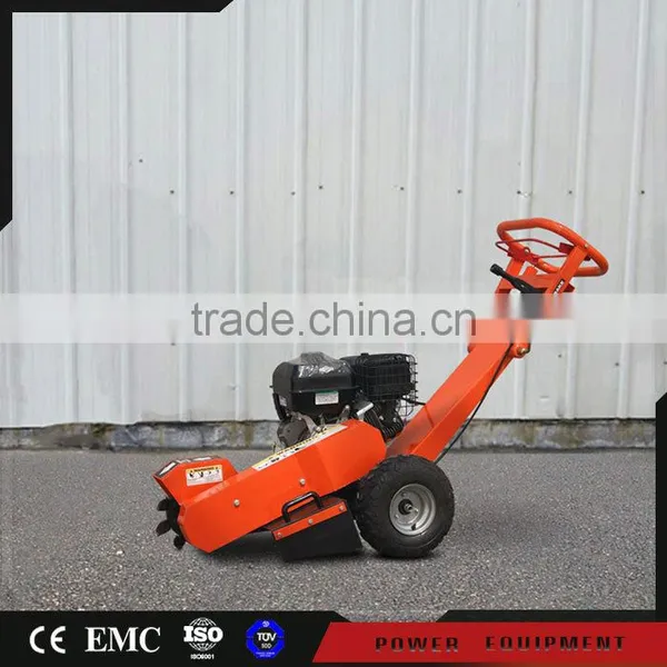 Gasoline powered tree stump grinder machine