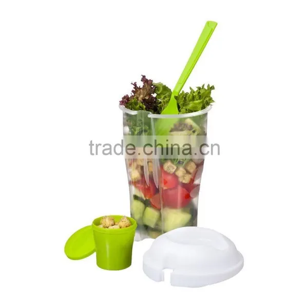 2017 New Salad to go Mug With Dressing Container & Fork photo-4