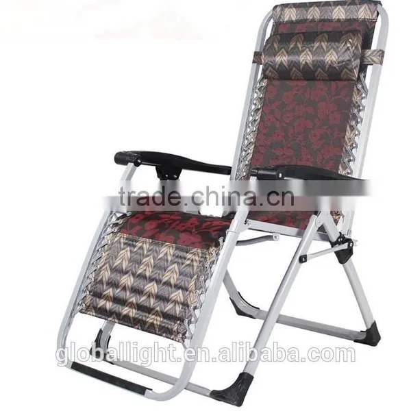 Metal Folding Zero Gravity Chair Portable Comfortable Camping Bed Beach Chair photo-3