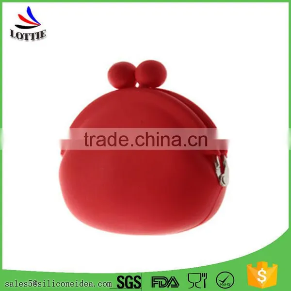 Promotional Cartoon Shape Silicone Coin Bag Food Grade Silicone Coin Wallet for Kids photo-2
