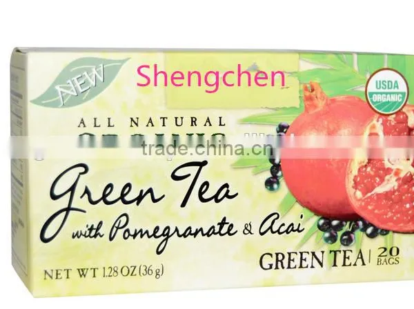100% Organic Pomegranate Fruit Flavor With Green Tea or Black Tea /pomegranate With Black Tea or Green Tea photo-2
