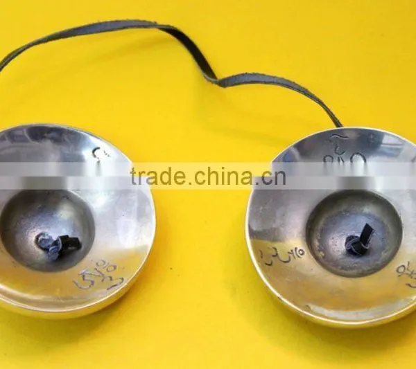 Best-selling Handmade in Nepal Meditation Tibetan Carving Tingsha Cymbals photo-3