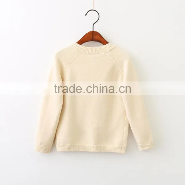 Fine-knit Kids Cardigan Sweater in 100%cotton Bunny Pattern photo-2
