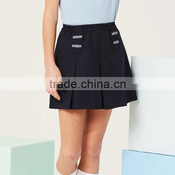 2017 Summer Girls' New Skirt of the New School Ribbon A Skirt photo-4