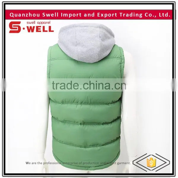 2016 Wholesale Winter Brand 100% Polyester Custom Man Down Vest photo-2
