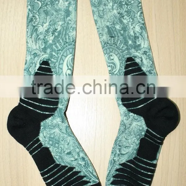 Polyester Cotton Printed Socks for Men photo-4