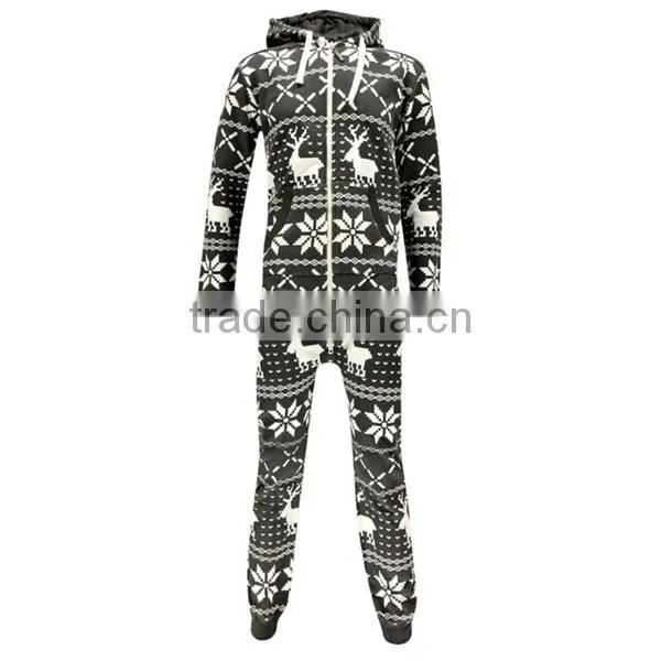 PA0007A All Over Reindeer Printed Xxxl Onesie for Men photo-3