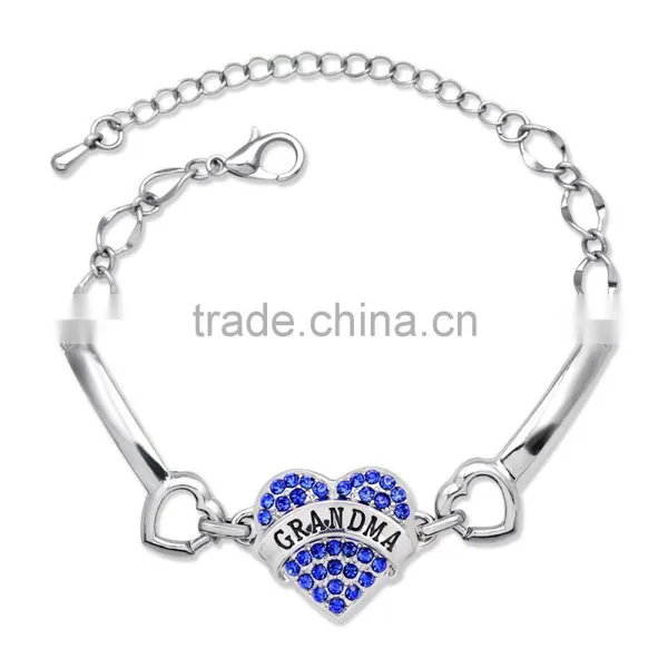 Custom Design Nurse Bracelet Crytstal Heart Charm Bracelet for Angel in White Nurse photo-5