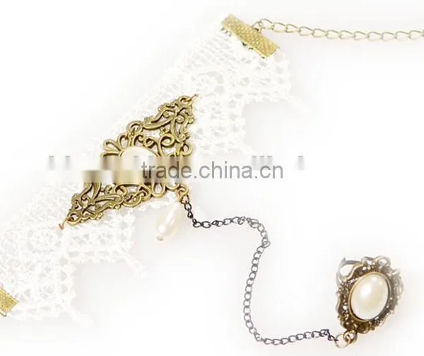 Lace Bracelet Ring Sets Antique Women Jewelry Set Wholesale photo-4