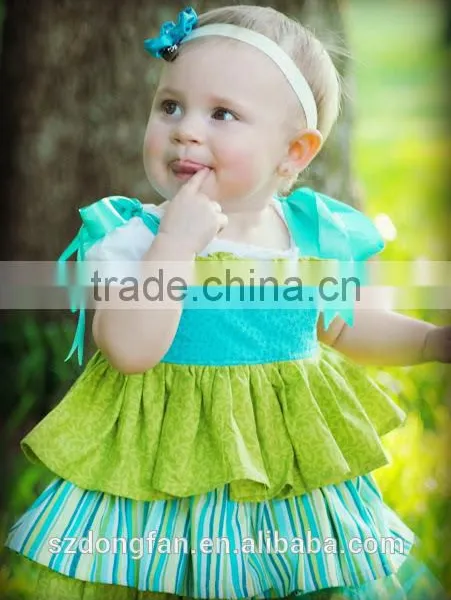 Baby Girls Green Tutu Dress Toddler Kids Christmas Party Dress photo-3