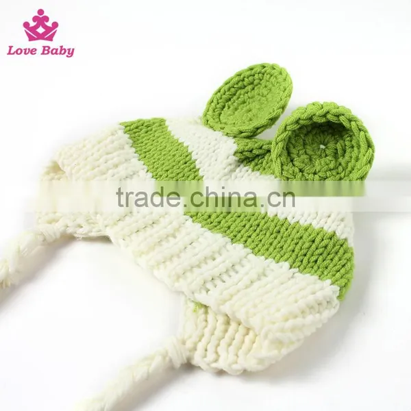 Handmade Crochet Frog Photography for Infant Clothes Baby Photography Outfit Baby Photo Props photo-4
