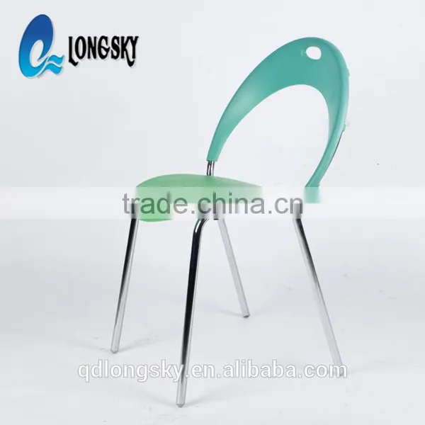 LS-4016 High Quality Cheap Plastic Dining Chair Stackable Simple Chair for Wholesale photo-3