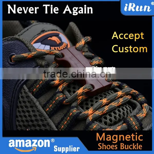 Novelty Sneaker Shoe Buckles No-Tie Magnetic Closure Casual Shoelace Amazon Supplier Provide UPC Barcode Label Service photo-2