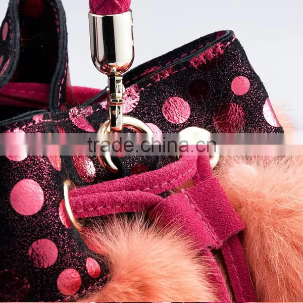 Pocket Shape Fox Fur Shoulder Bag/Wholesale And Retail photo-3