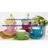 Dot Cup and Saucer With Spoon