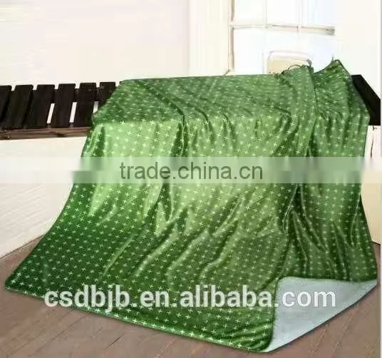 Hot Sell Four Colours Throw Microfiber Fleece Sherpa Blanket photo-3