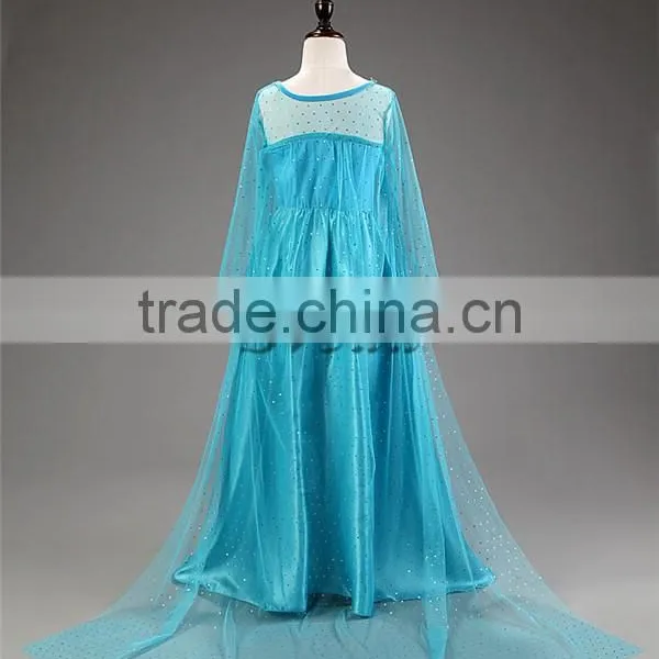(Hot Sell) Frozen Girl Dress Mullet Dress for Chirldren Summer Dress One-piece Beautiful Wedding Dress photo-4