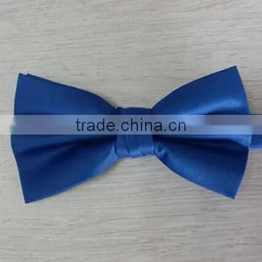 Wholesale Black Plain Silk Satin Cheap Bow Tie photo-2