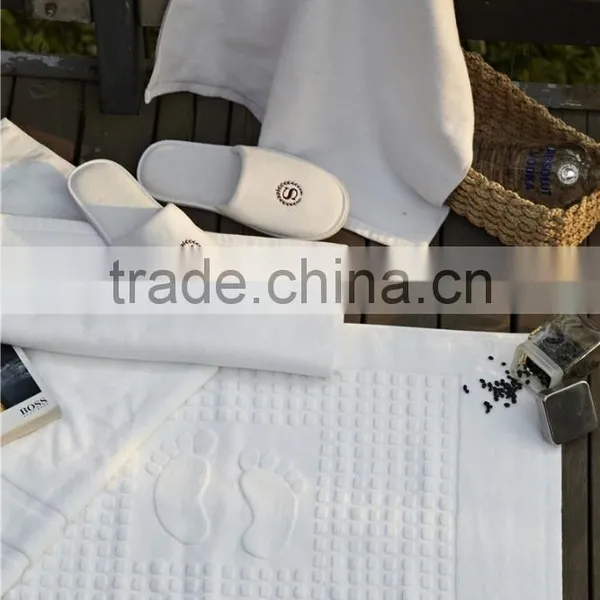 5-Star Hotel High Quality Non Slip Footprint Bath Mat Set photo-5