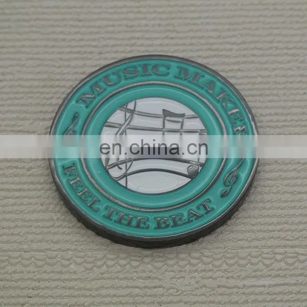 China Factory Enamel Metal Coin With Coin Capsules photo-2