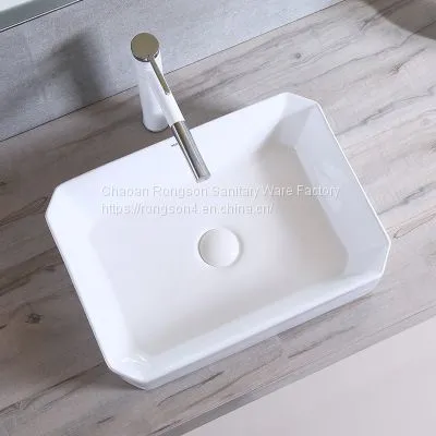 2018 Bathroom Latest Ceramic Luxury Good New White Color Hot Sale Wash Hand Deep Basin photo-3