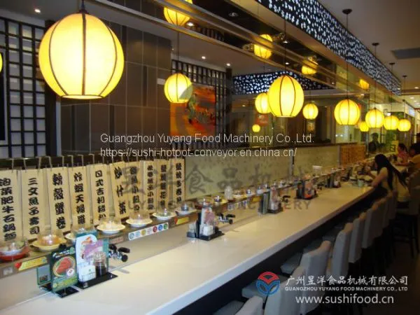 Magnetic Rotating Equipment Delivery System Equipment Sushi Conveyor for Sale photo-2