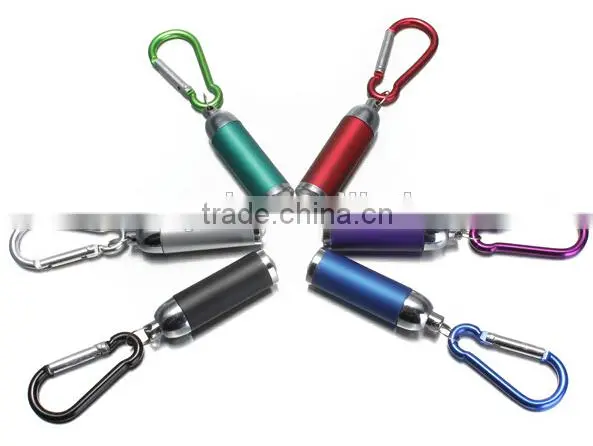 Portable Mini 1 LED Flashlight With Keychain for Promotion photo-2