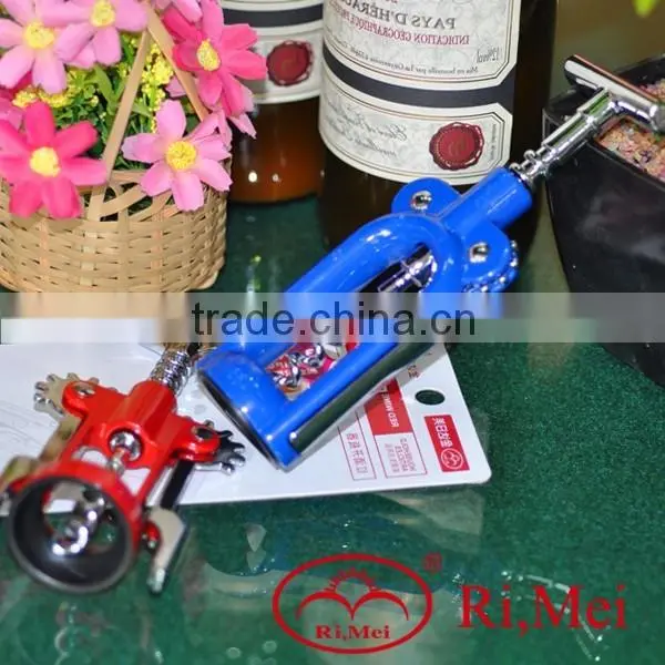 Family Easy Use Stainless Steel Wine Opener With Color photo-3