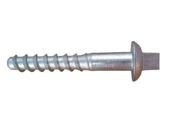 Railroad Coach Screw Spike Used Mostly on Ballasted Tracks at Open Sections photo-3