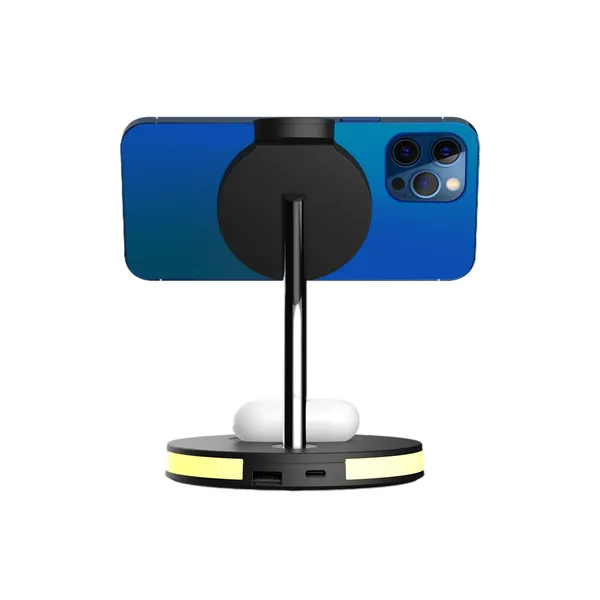 4 in 1 Wireless Charger For IPhone Charging Dock Station For Apple Watch Airpods Charger Micro USB Type C Stand Fast Charging photo-2
