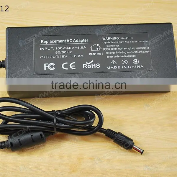 High Copy Laptop AC Power Adapter for TOSHIBA 19V 6.3A 5.5*2.5mm 120W photo-2