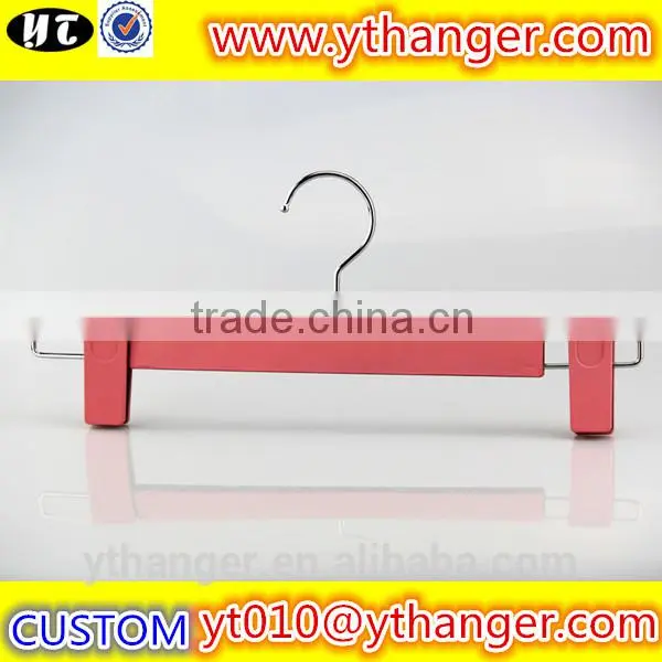 YY0469 Men Swim Shorts Plastic Hanger With Brand Logo Plastic Pants Hanger Trousers Hanger photo-4