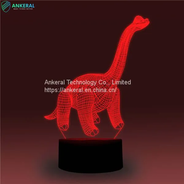 Factory Best Sellers Dinosaur 3D Night Light APP Control for Boys photo-3