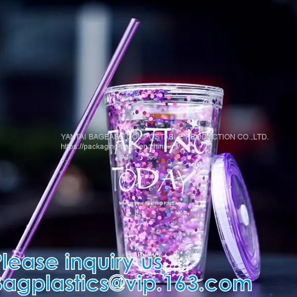 U Shaped Creative Disposable Plastic Cup Transparent Beverage Juice Coffee Tea Takeaway Packaging Cups With Lid photo-2
