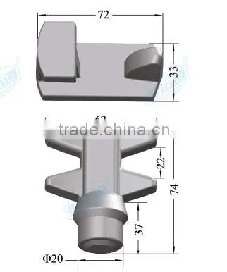 02132 Container Spare Parts Security Locking Cam and Keeper Casting Lock Cam Keeper photo-2