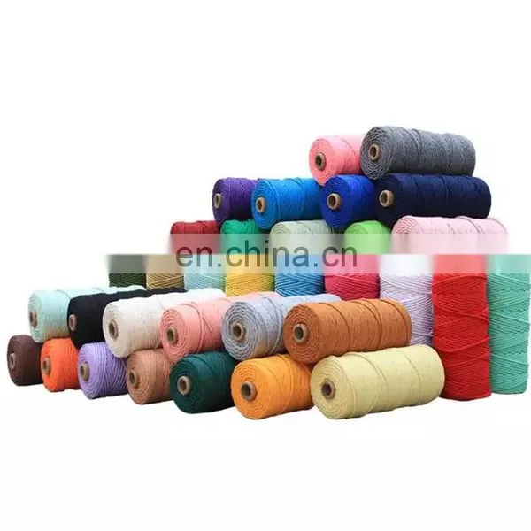 Newest Design Top Quality Natural Braided Macrame Cord Cotton Ropes photo-3