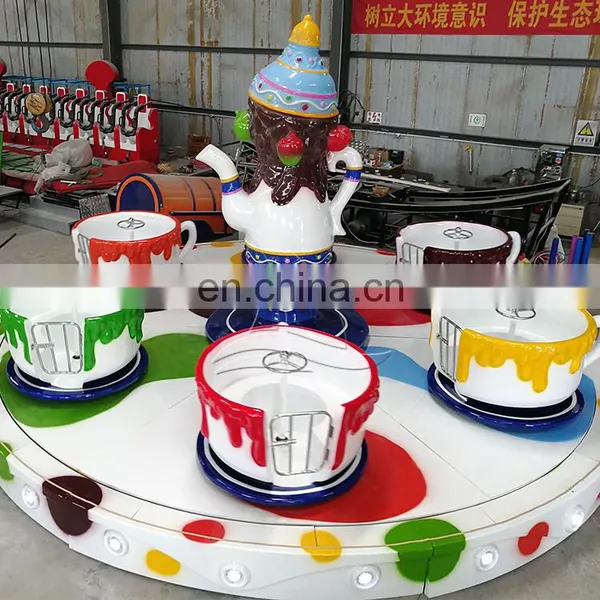 Indoor and Outdoor Adult and Kids Game Funfair Rides Amusement Fairground Rotating Coffee Cup for Sale photo-2