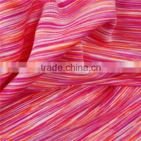 uv Resistant Rainbow Colored Yarn Dye Nylon Spandex Fabric for Shoes Swimwear photo-3
