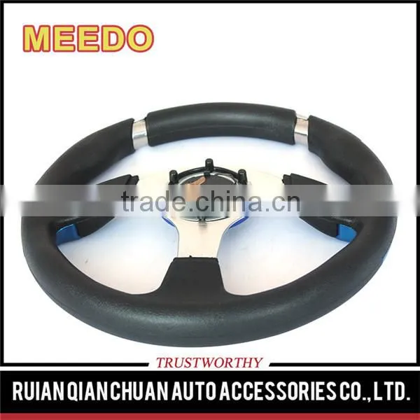 China Ruian Universal Auto Parts PU 320mm High Performance Alloy OEM Racing Steering Wheels photo-4