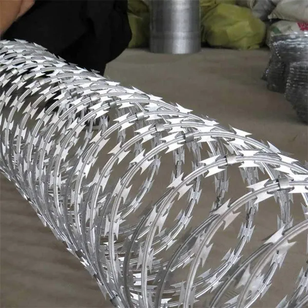 304 Stainless Steel Galvanized Barbed Wire (BTO-22, CBT-65) Razor Barbed Wire photo-3