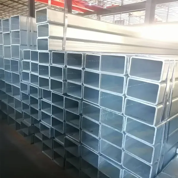 Hot Dipped Galvanized Square Hollow Tube, ERW Welded Carbon Steel Square Pipe for Steel Structure Engineering photo-1