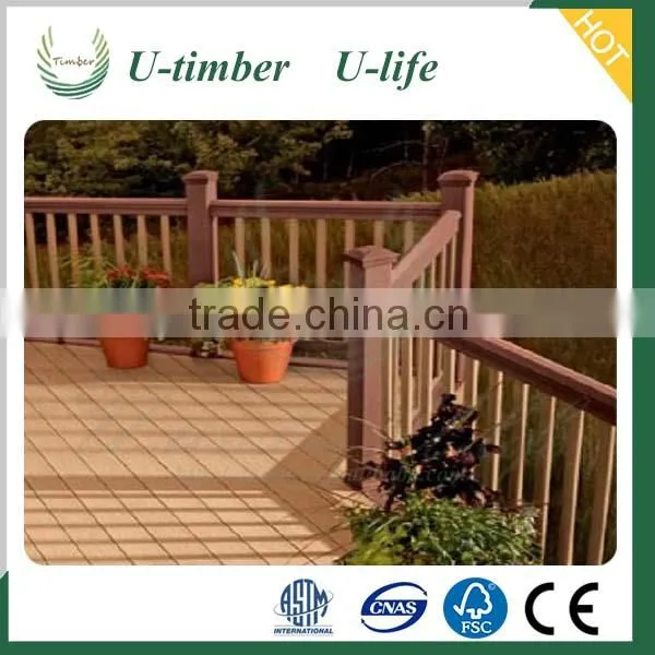 Superior Quality Wood Plastic Composite WPC Balcony Railing photo-2