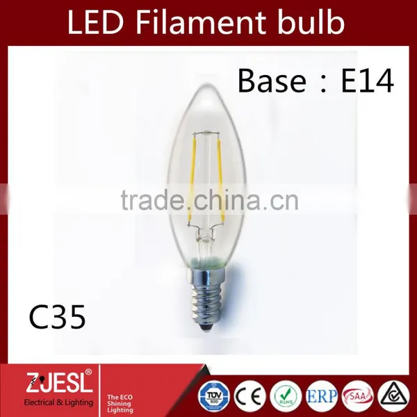 TUV CE ROHS CERTIFICATE C35 2W E14 3doodler LED Filament photo-4