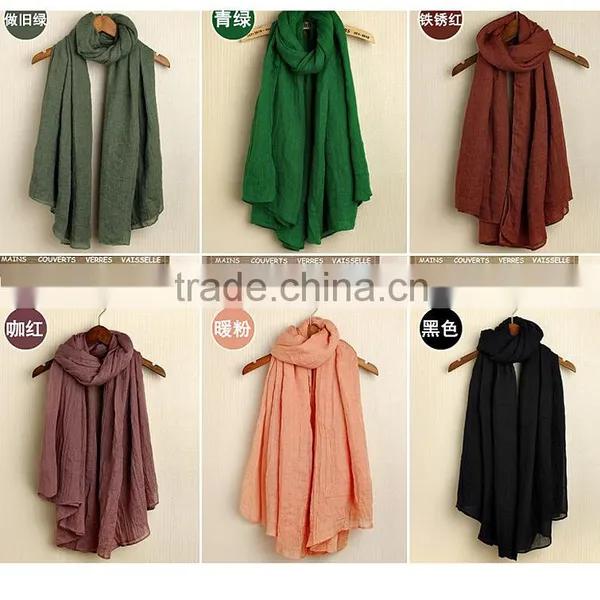 Wholesale Long Soft Large Plain Viscose Shawl photo-2