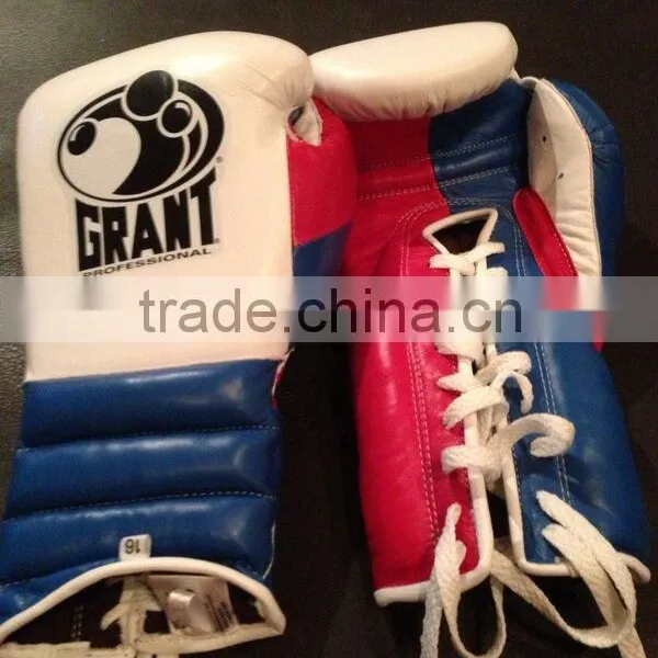 Pakistan Cowhide Leather Black Boxing Gloves photo-2